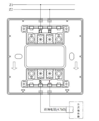 天津天津海湾消防GST-LD-8300B输入模块常开无源触点接线图