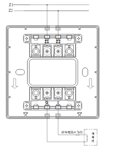 天津海湾GST-LD-8300B输入模块常闭无源触点接线图