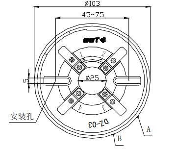 DZ-03定位底座 天津海湾底座
